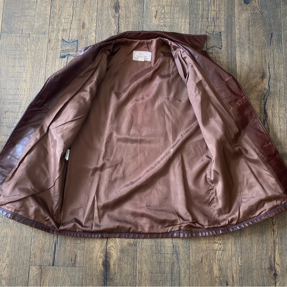 Vintage 70’s Men’s Sears Leather Jacket - Picture 7 of 16